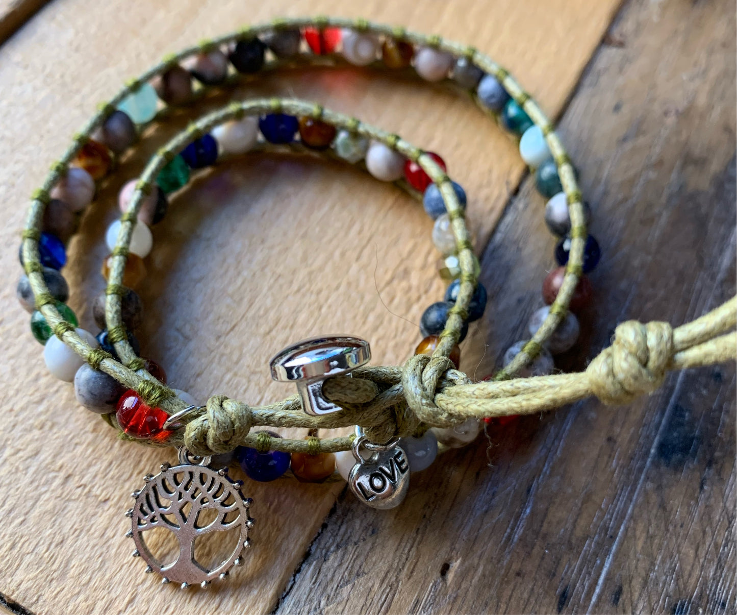 Dark Green Wrap Bracelet - ByMNC