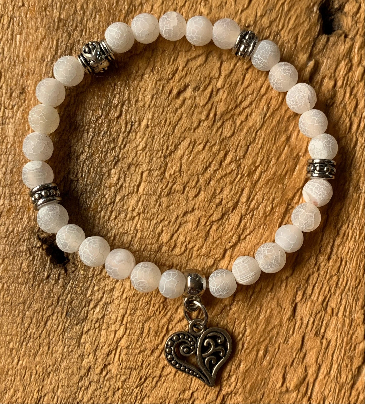 White Beaded Bracelet - ByMNC