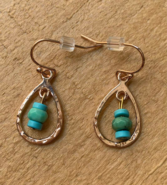 Rose Gold Hoop Earrings - ByMNC