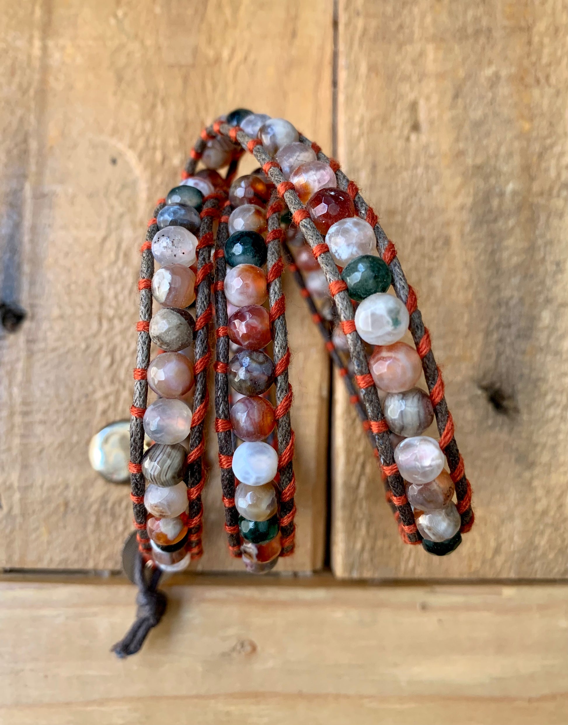 Burnt Orange Wrap Bracelet - ByMNC