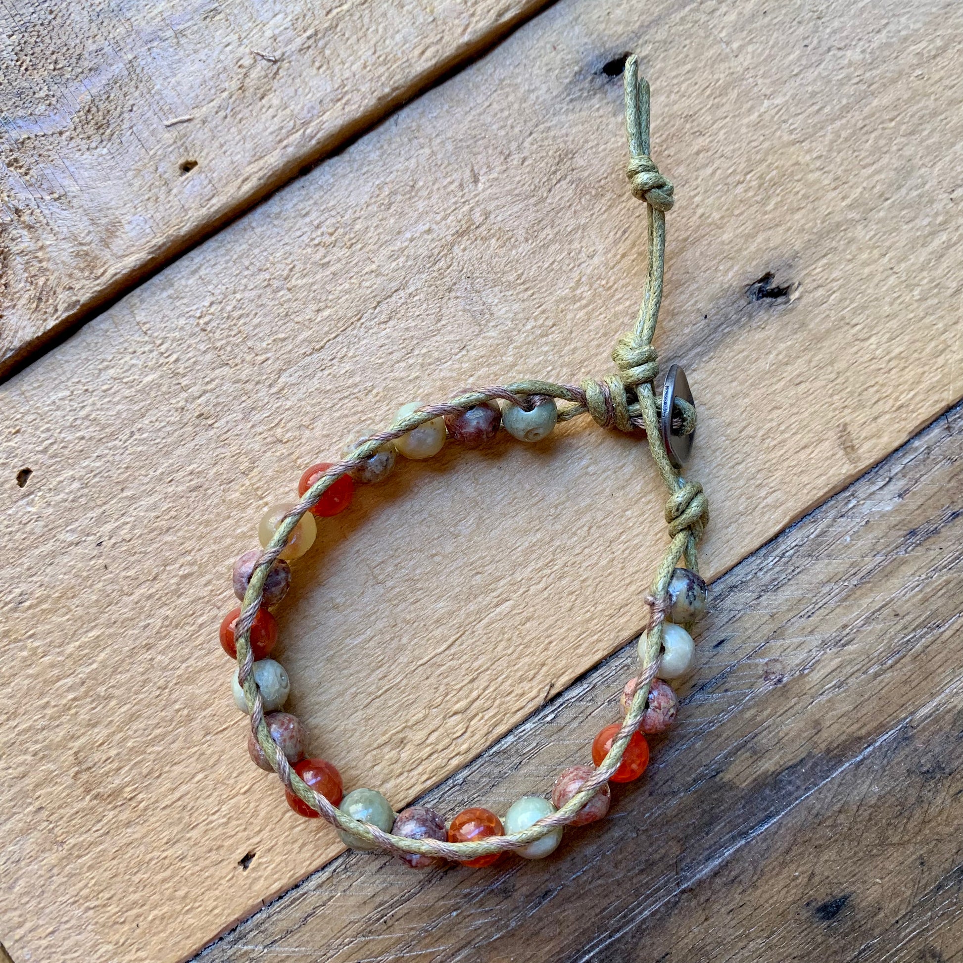 Orange Single Wrap Bracelet - ByMNC