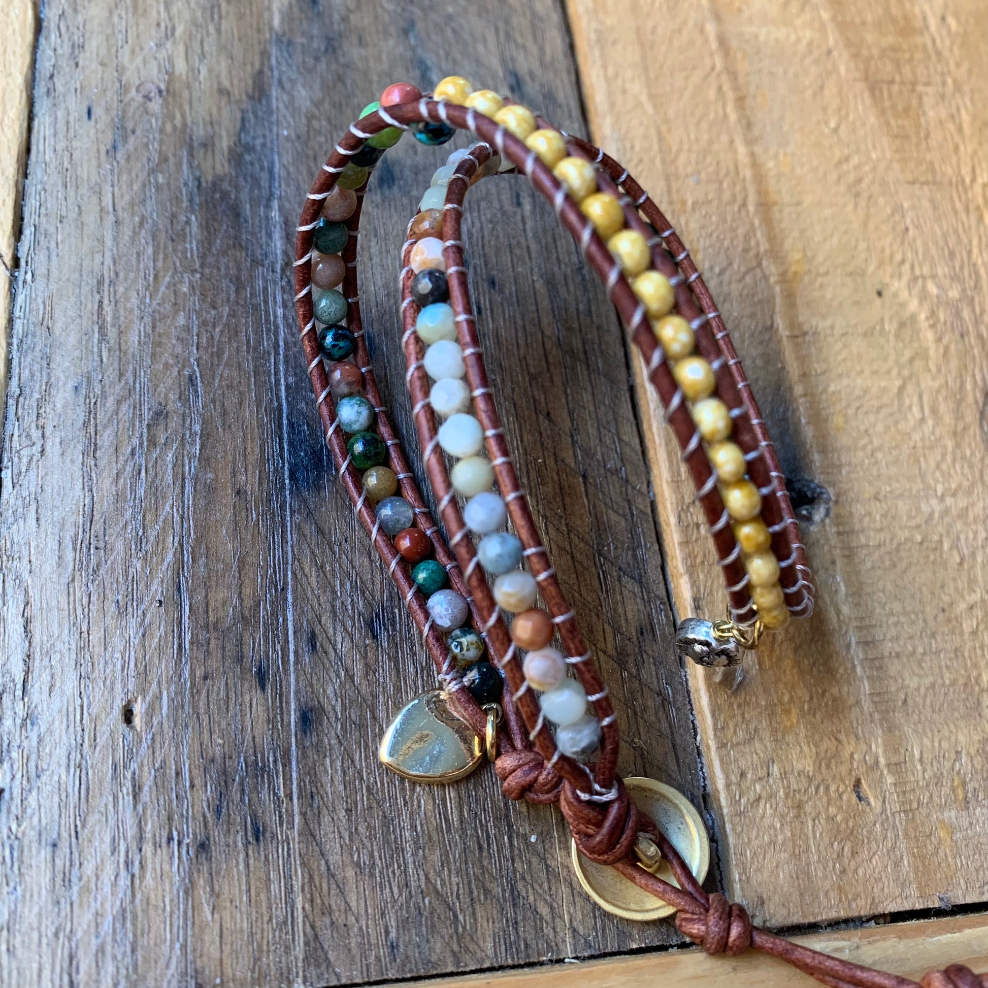 Dark Green Wrap Bracelet - ByMNC