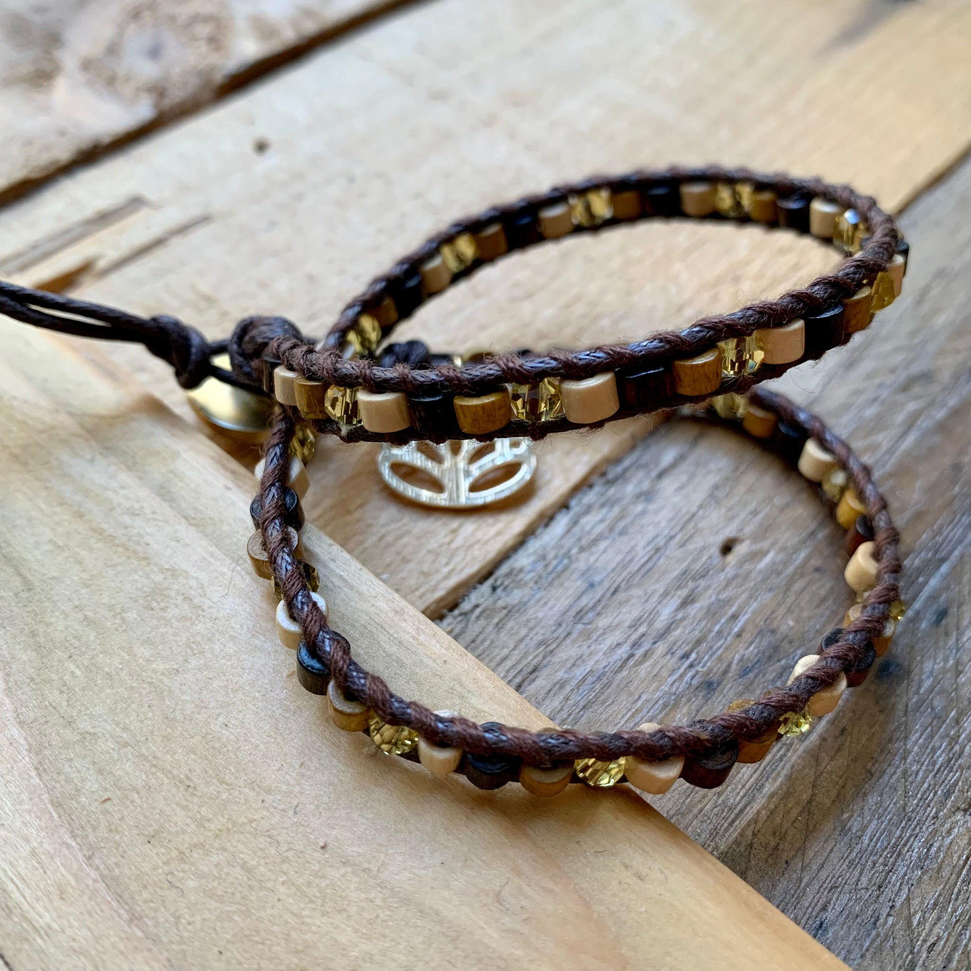 Brown Hues Wrap Bracelet - ByMNC