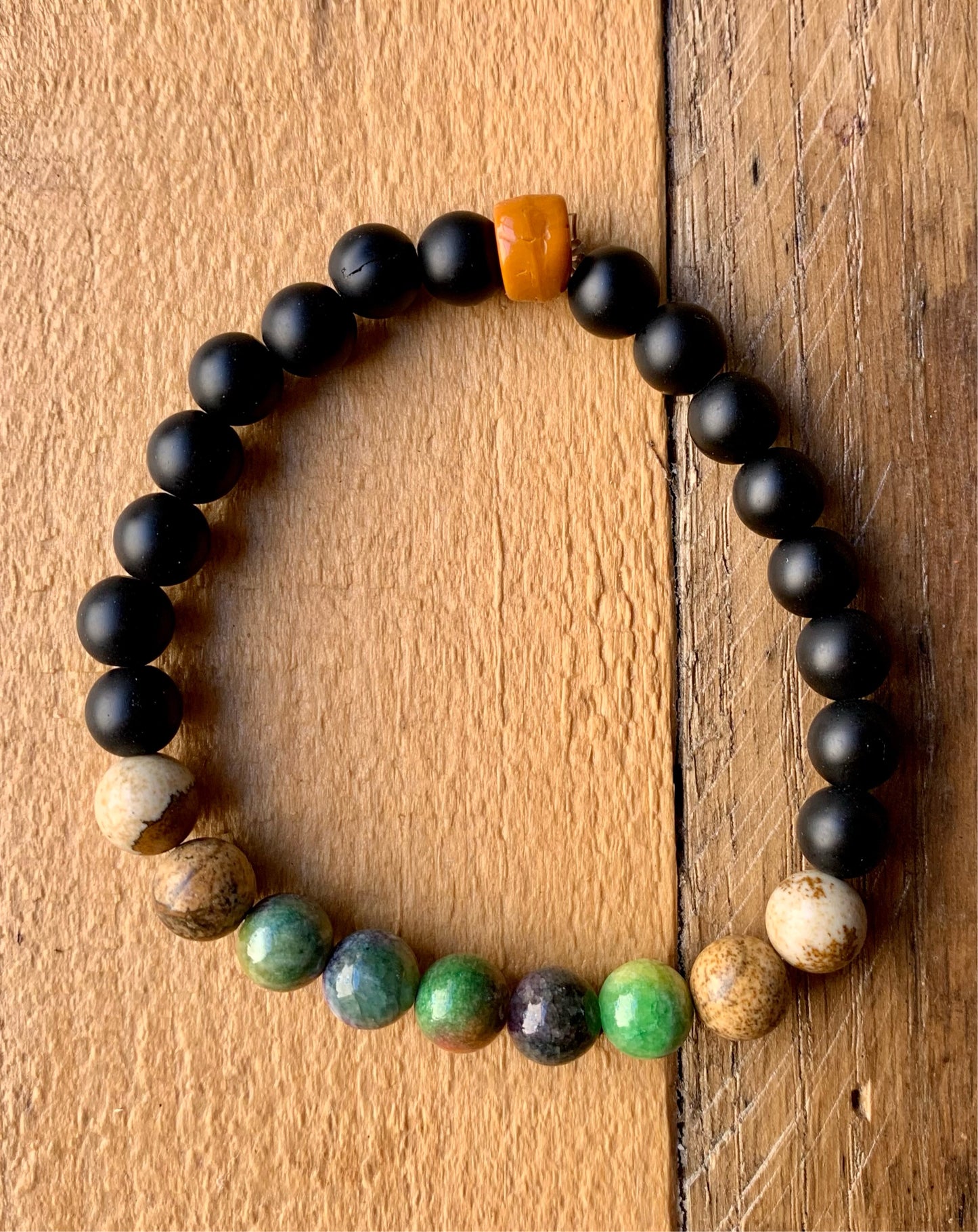 Green Beaded Bracelet - ByMNC