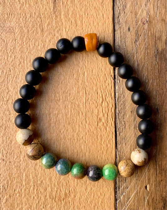 Green Beaded Bracelet - ByMNC