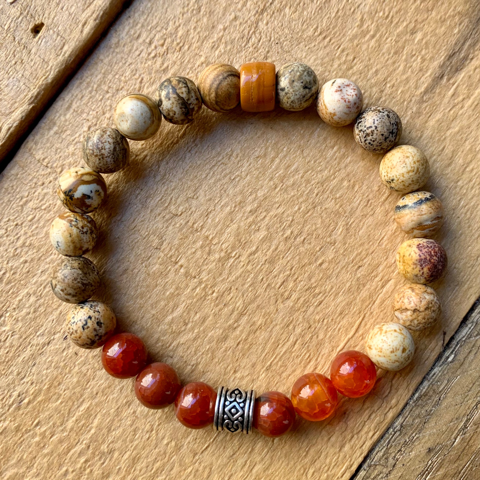 Light Brown Beaded Bracelet - ByMNC