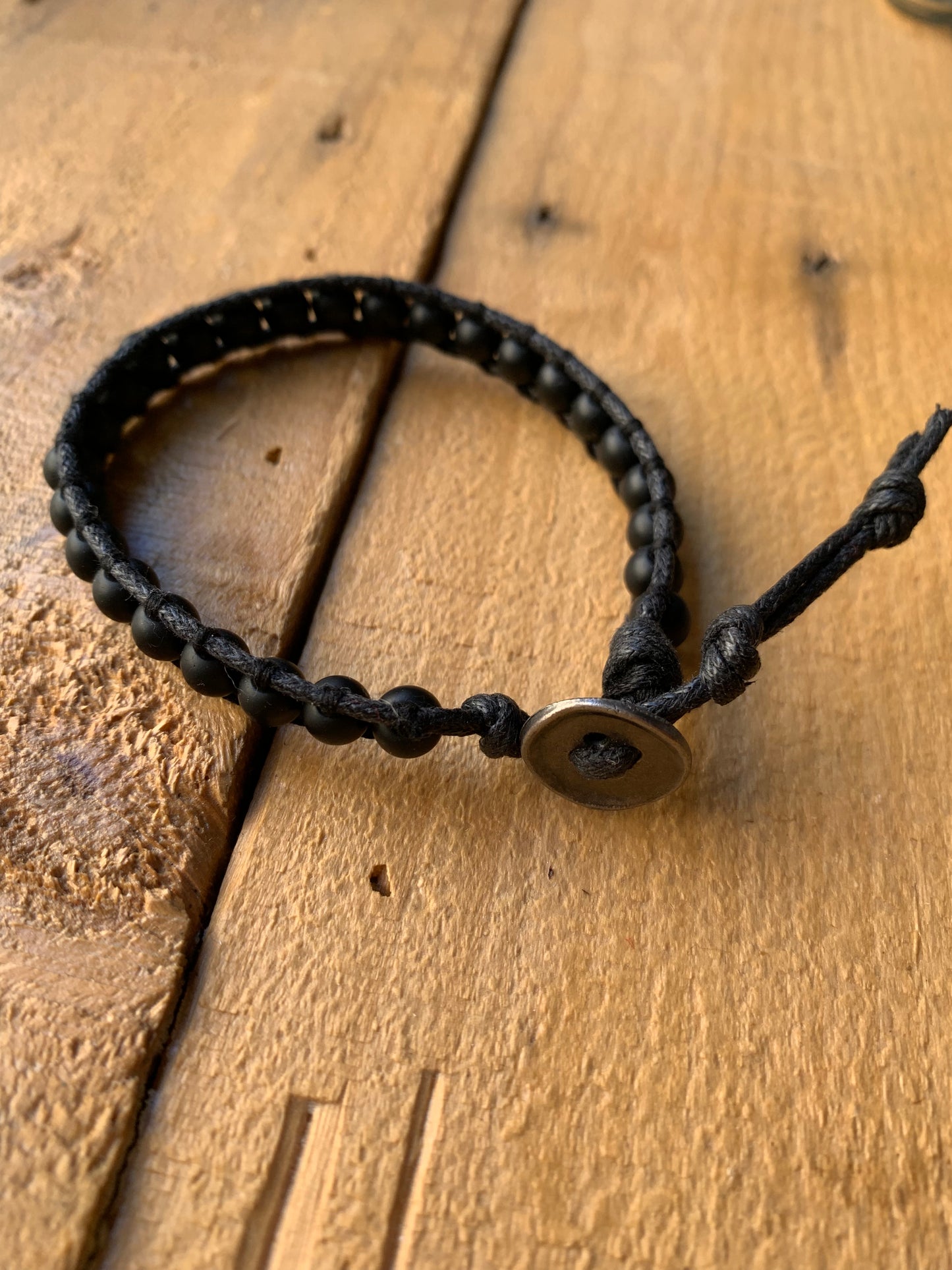 Black Single Wrap Bracelet - ByMNC