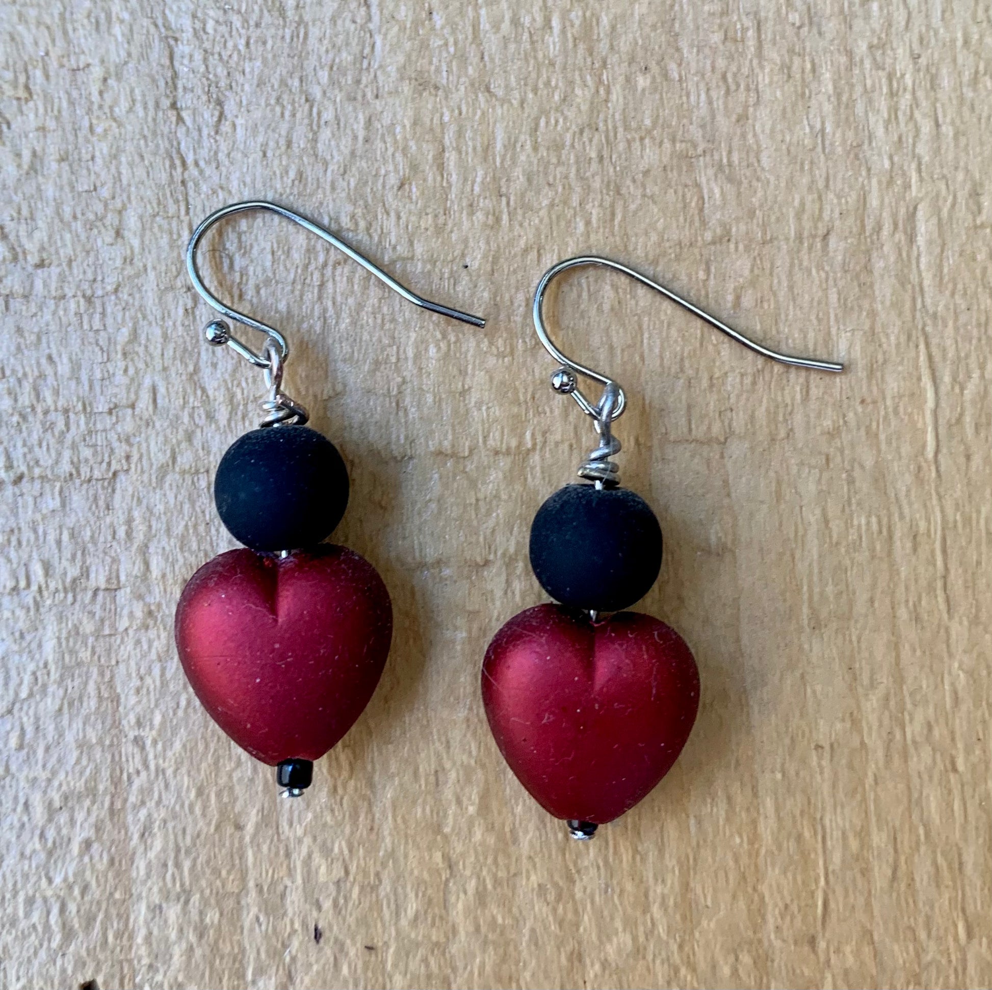 Red Heart Earrings - ByMNC