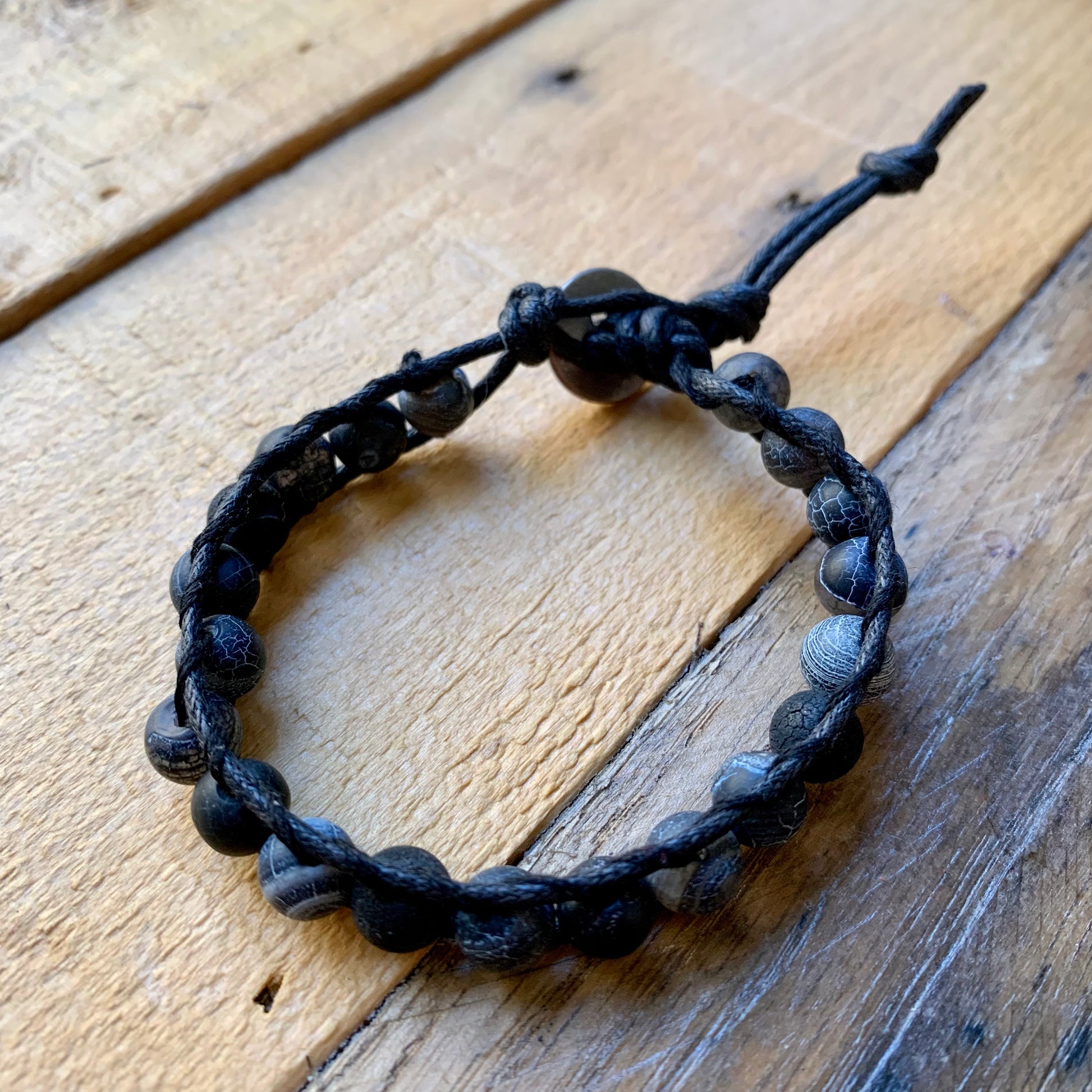 Opaque Blue Single Wrap Bracelet - ByMNC